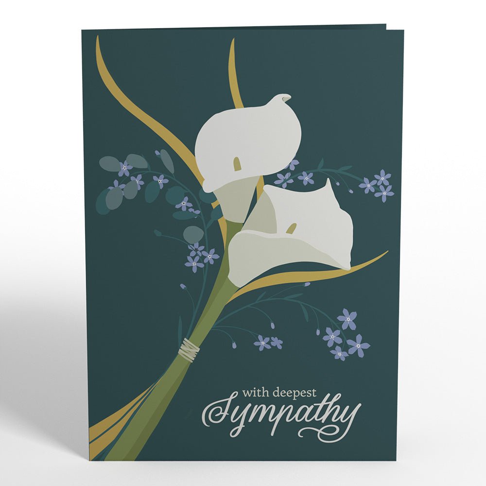 with deepest sympathy pop up card