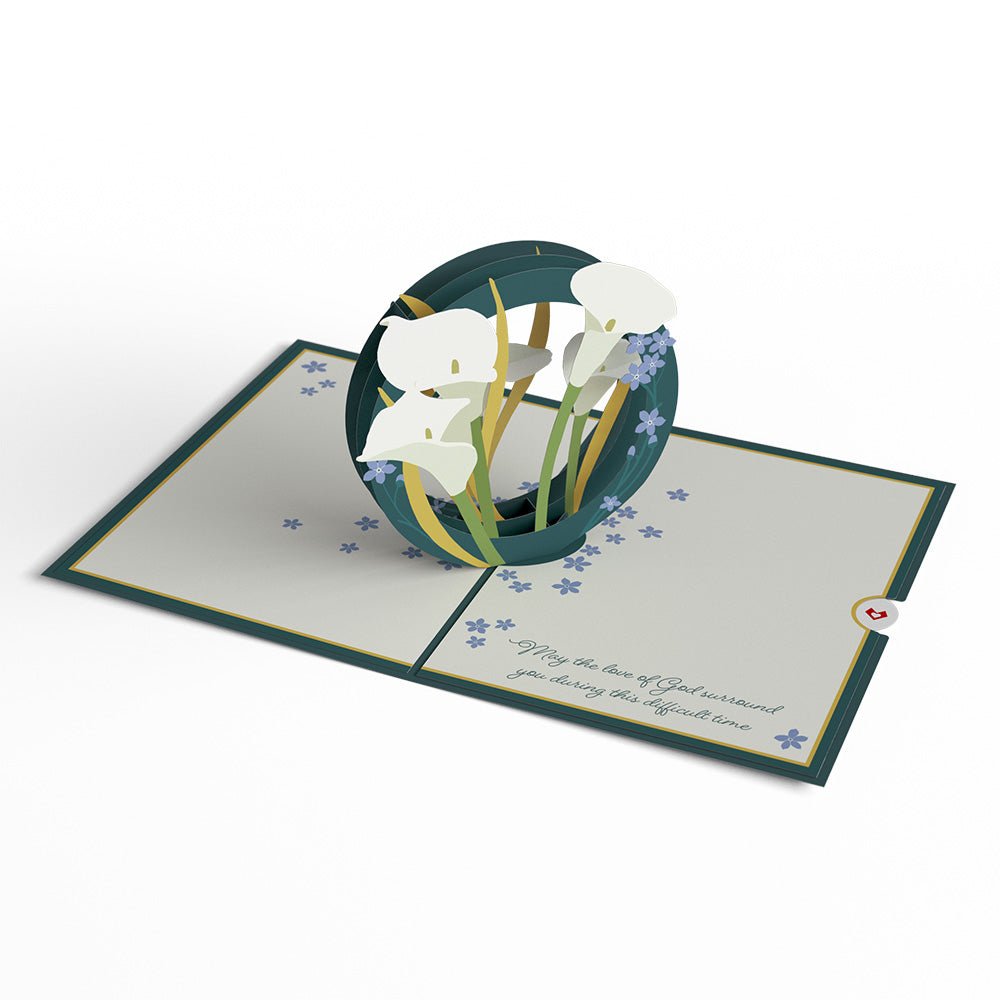 with deepest sympathy pop up card