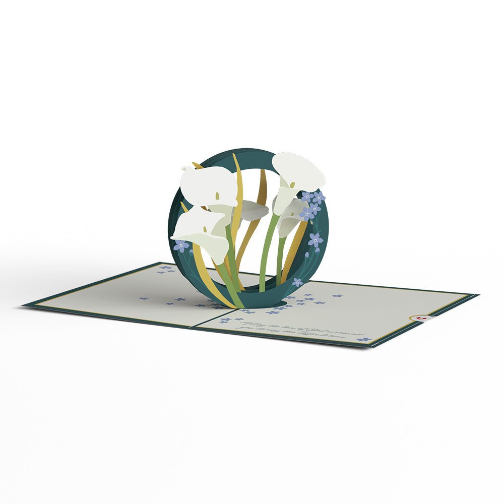 with deepest sympathy pop up card